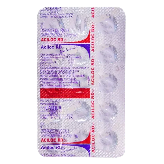 aciloc rd 20mg tablet 15's